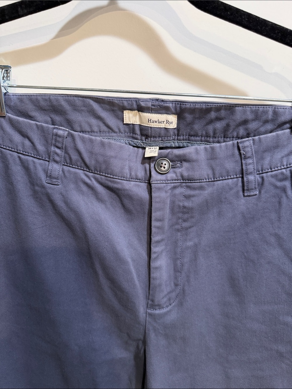 Hawker Rye Men's Slate Blue Chino Pants